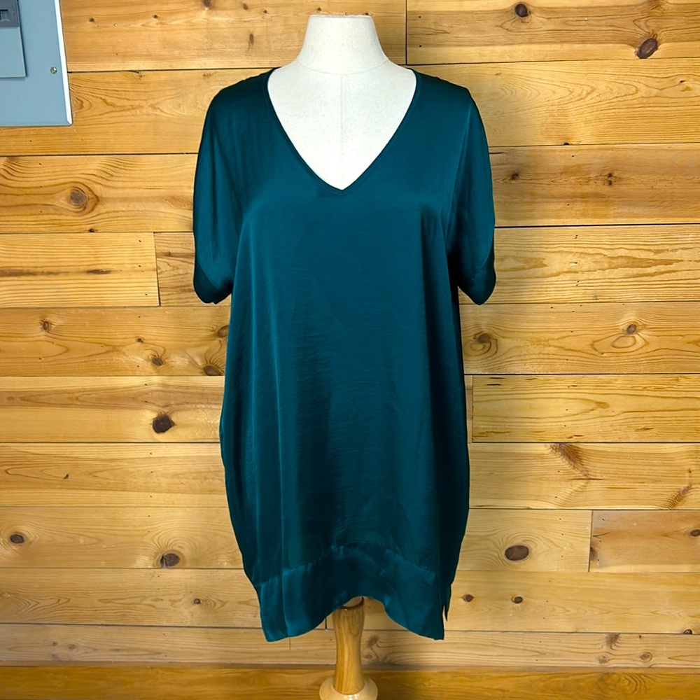 EUC tutu & lilli Wimberley silky polyester tunic top casual dress Roomy L/XL